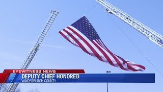 Vanderburgh County Fire Department deputy chief honored in memorial service