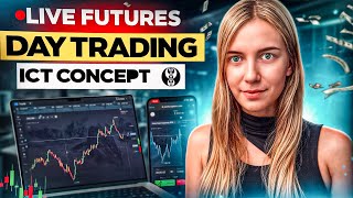 GREAT SHORT NQ | LIVE FUTURES DAY TRADING - NQ | ES Trading ICT Concept