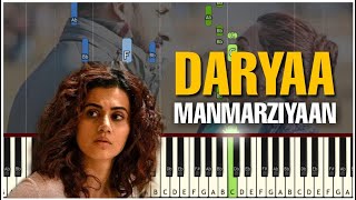 DARYAA - MANMARZIYAAN | PIANO TUTORIAL | AMMY VIRK | SHAHID MALLAYA | COVER BY PIX SERIES