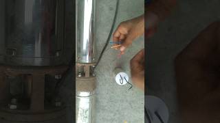 submersible motor बिना स्टार्टर के कैसे चलाएं ? direct capacitor wire connection #shortvideo #viral