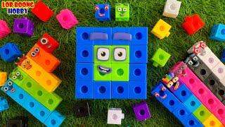 Numberblocks 64 cube - Mixing Number Mathlink Cubes | Satisfying and ASMR