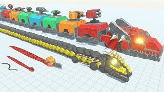 ROBOT SNAKE of EVOLUTION VS ALL Dinosaurs! Showa Godzilla, Spinosaurus, Velociraptor Battle! Animals