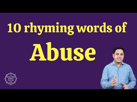 What rhymes with abusing?