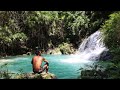 Living in nature - swimming on the river stream & cooking delicious soup PAPAITAN (bitter stew)