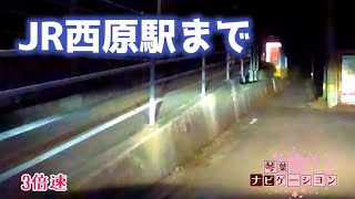 【阿南市近隣琴葉ナビ】別に列車に乗らないのにJR西原駅まで行く 等速版(2021/01/25 夜x3)