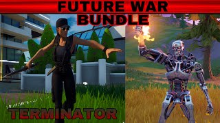 TERMINATOR SKINS GAMEPLAY | Sarah Connor & T-800 Skins Gameplay & Overview | Fortnite