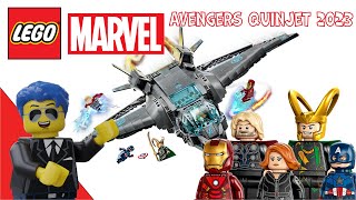 LEGO Marvel The Avengers Quinjet Review! Set #76248 (2023)