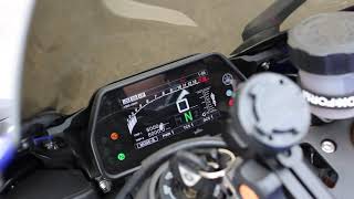 YAMAHA YZF-R1 15年式 メーター エンジン始動 エンジン音