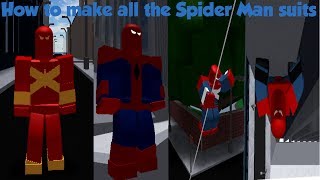 How To Make Spider Man Suits On Shl 2 - how to make iron man in roblox superhero life 2