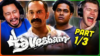 AAVESHAM Movie Reaction Part (1/3)! | Fahadh Faasil | Sajin Gopu | Jithu Madhavan