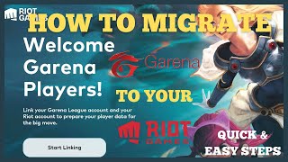 QUICK & EASY STEPS on How to Migrate LOL/Garena account to Riot account (Non-SEA solved)-Urbs Gaming