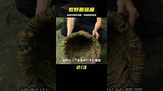 在茂密叢林中發現天然巨石，打造出舒適的荒野蘑菇屋 #荒野生存 #野外建造 #露营 #庇护所 #户外探险