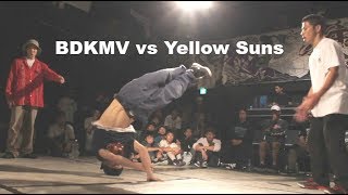 BDKMV (Hayato1, Peeta) vs Yellow Suns (Bboy Wuta and Koanjon). Hunter jam top 16