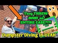 They Threw Away An Entire Case! Dumpster Diving Dollar Store in Utah!