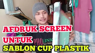 #sabloncup Cara Afdruk Sablon Cup Plastik, Afdruk Screen Sablon