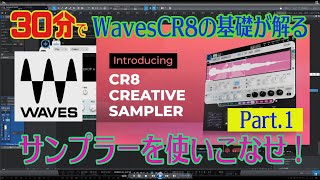 新【Waves　サンプラーCR8】解りやすい日本語解説　30分で全容がわかる　Part.1です　COSMOSと便利に使おう！