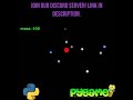 I Simulated Solar System in Pygame/Python #shorts #pygame #python #solarsystem