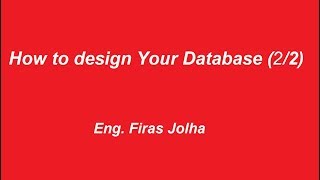 How to design your Database using Oracle SQL Developer Data Modeler (2/2)