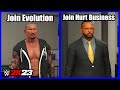 WWE 2K23: Join Evolution vs Join The Hurt Business In MyRise Mode