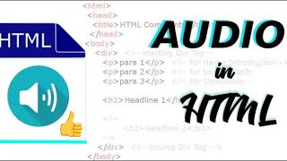 Simple HTML Audio Tags Tutorial with Notepad