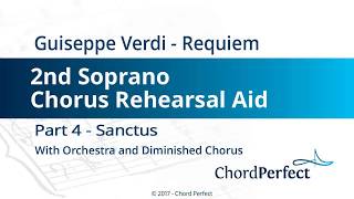 Verdi's Requiem Part 4 - Sanctus - 2nd Soprano Chorus Rehearsal Aid