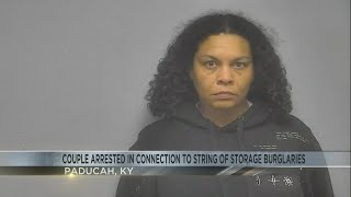 Couple arrested in Paducah in connection to string of storage burglaries