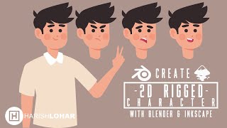 Blender & Inkscape - 2D Rigged Character