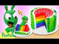 Making Watermelon Rainbow Jelly - Educational Video for Kids - PeaPea Channel