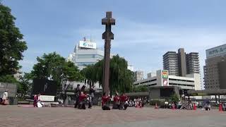 2019.5.26 岩手県盛岡市【YOSAKOIさんさ】〈盛岡駅滝の広場前〉一関夢限大