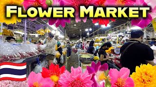 Pak Khlong Talat Bangkok - Thailand's BIGGEST Flower Market 🇹🇭