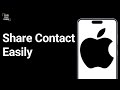 How to share contact card on iPhone ?