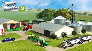 I BUILT A MASSIVE AMERICAN FARM IN MONTEITH IOWA! FARMING SIMULATOR 25!