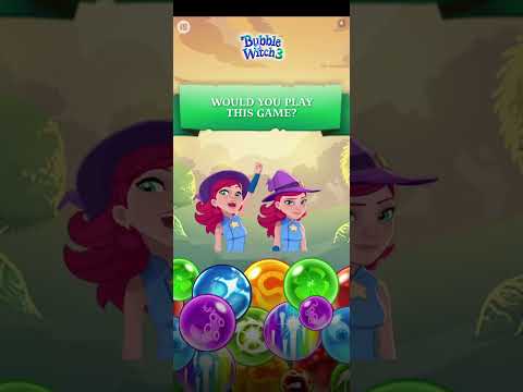 Anuncio n.° 2 y demostración de Bubble Witch 3 Saga (iOS Android)