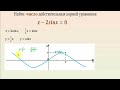 Определить число корней уравнения. determine the number of roots of the equation.