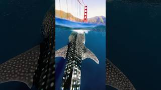 Whale Shark Visits the Golden Gate Bridge 🐋🌁 #Lofi #California #Dream #GoldenGate