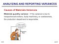 direct materials variances