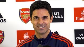 'Saliba & Gabriel a HAPPY MARRIAGE! LOVE playing with each other' | Mikel Arteta | Arsenal v Everton