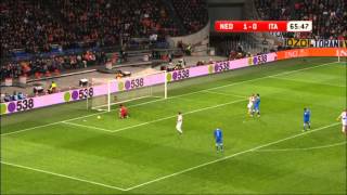 Highlights Netherlands - Italy 1-1 friendly 06-02-2013