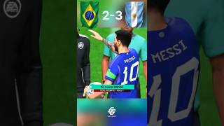 Brazil vs. Argentina : Full Match Highlights with Messi and Neymar! 🇧🇷🆚🇦🇷  #fifa  #fifamobile