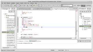 Binary Heap Dequeue Implementation