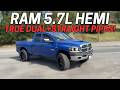 2008 RAM 1500 5.7L HEMI V8 Exhaust Sound w/True Dual Straight Pipes!