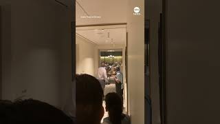 Storm shatters window at Houston business