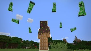 Minecraft mais il pleut des Creeper... (j'ai flippé mdr)