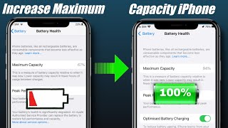 How To Increase Maximum Capacity Of 🔋 in iPhone | Increase Maximum Capacity iPhone Battery