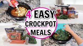 4 DUMP AND GO SLOW COOKER RECIPES //  EASY CROCKPOT MEALS // Fall Recipes