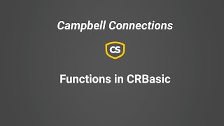 CRBasic Functions