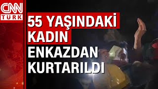 Hatay'da bir kadın 159. saatte kurtarıldı