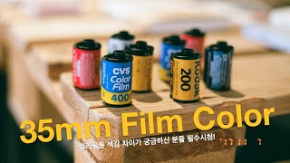 35mm 컬러필름 색감 테스트, 컬러필름 추천,  코닥골드, 코닥울트라맥스, 후지c200, 아그파비스타