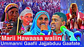 Marii Hawaasa Waliin Aanga’oonni Taasisanirratu Ummanni Gaafii Jajjaba Dhiheesse.