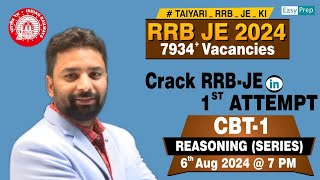 General Intelligence and Reasoning | Series | Lect-10 | RRB JE | Kanhaiya Thakur Sir